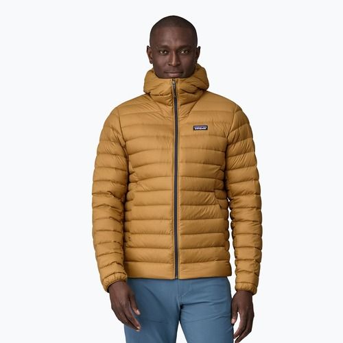 Geacă cu puf pentru bărbați Patagonia Down Sweater Hoody rapotor brown