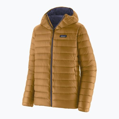 Geacă cu puf pentru bărbați Patagonia Down Sweater Hoody rapotor brown