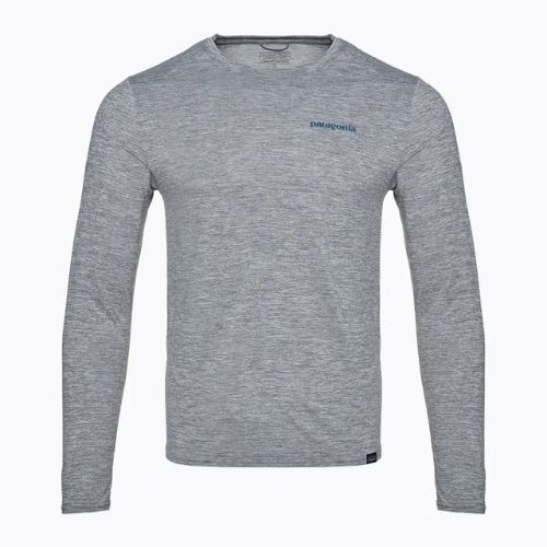 Longsleeve pentru bărbați Patagonia Cap Cool Daily Graphic Shirt-Waters boardshort logo abalone blue/feather grey