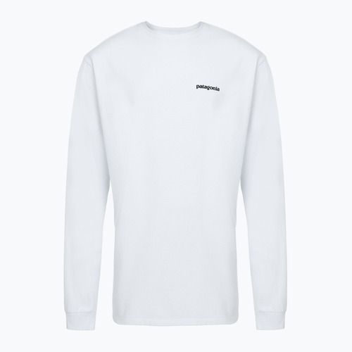 Longsleeve pentru bărbați Patagonia P-6 Logo Responsibili white