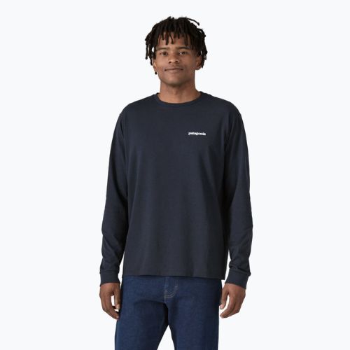 Longsleeve pentru bărbați Patagonia P-6 Logo Responsibili new navy