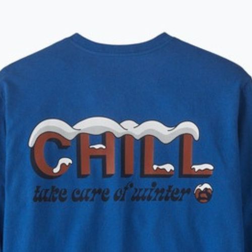 Longsleeve pentru bărbați Patagonia Chill Responsibili endless blue