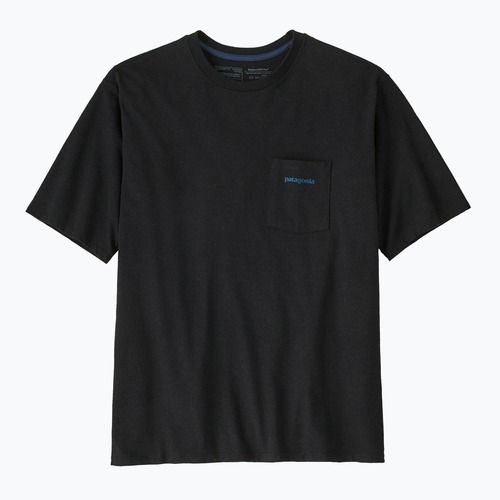 Bărbați Patagonia Boardshort Logo Pocket Responsibili cerneală negru T-shirt