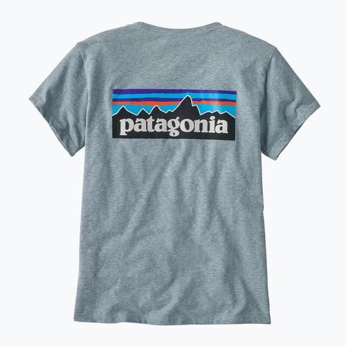 Tricou albastru termic Patagonia P-6 Logo Responsibili-Tee pentru femei
