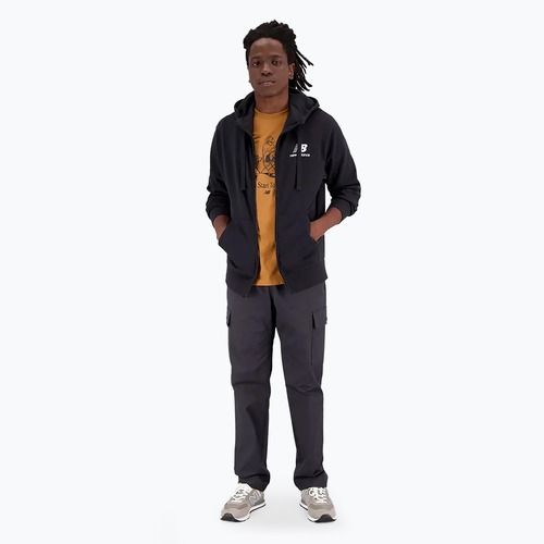 Bluză pentru bărbați New Balance Essentials Stacked Logo French Terry black