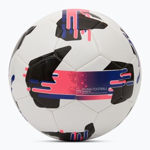 Minge de fotbal PUMA Orbita 6 MS puma white/lapis lazuli/sunset glow mărimea 3