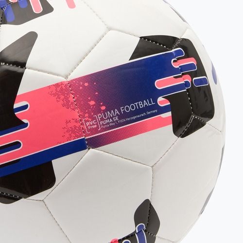 Minge de fotbal PUMA Orbita 6 MS puma white/lapis lazuli/sunset glow mărimea 3