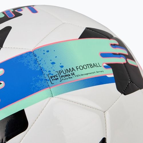 Minge de fotbal PUMA Orbita 6 MS puma white/bluemazing/electric peppermint mărimea 3