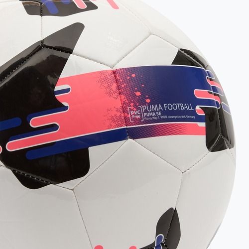 Minge de fotbal PUMA Orbita 6 MS puma white/lapis lazuli/sunset glow mărimea 5