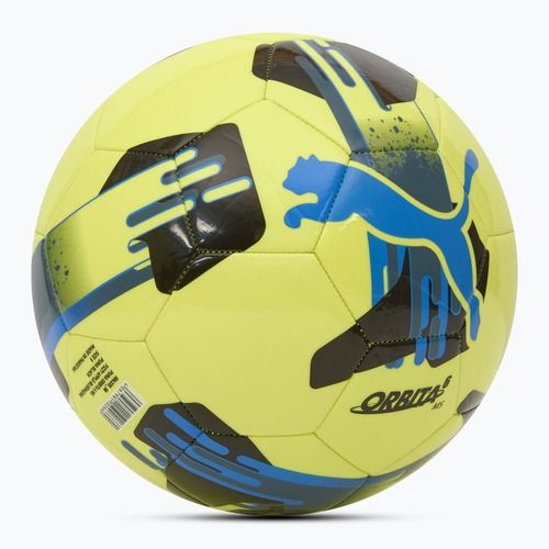 Minge de fotbal PUMA Orbita 6 MS puma white/fizzy apple mărimea 5
