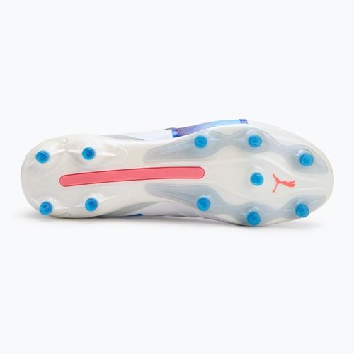 Încălțăminte de fotbal PUMA King Ultimate FG/AG puma white/bluemazing/flat light grey/sunset glow
