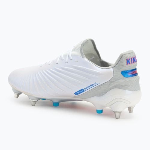 Încălțăminte de fotbal pentru bărbați  PUMA King Ultimate MxSG puma white/bluemazing/flat light grey/sunset glow