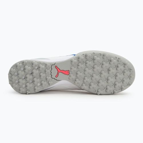 Încălțăminte de fotbal PUMA King Match TT puma white/bluemazing/flat light grey/sunset glow