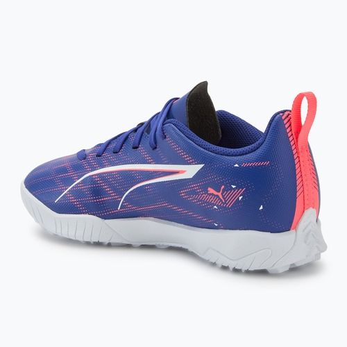 Ghete de fotbal pentru copii PUMA Ultra 5 Play TT Jr lapis lazuli/puma white/sunset glow