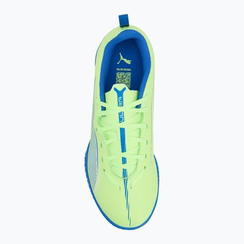 PUMA Ultra 5 Play TT Jr fizzy apple/puma alb ghete de fotbal pentru copii