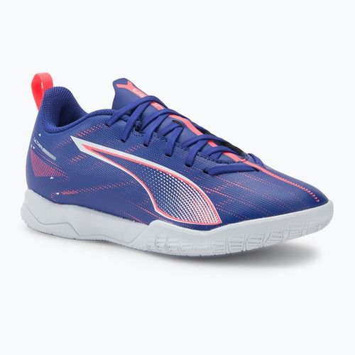 Încălțăminte de fotbal pentru copii PUMA Ultra 5 Play IT Jr lapis lazuli/puma white/sunset gloe