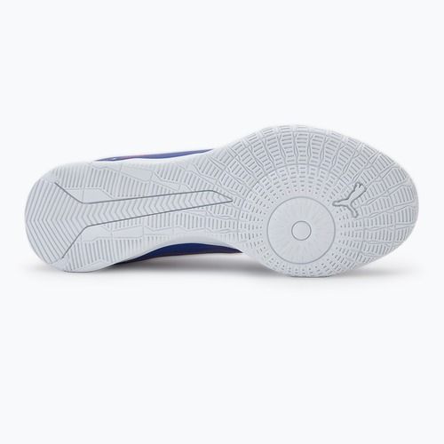 Încălțăminte de fotbal pentru copii PUMA Ultra 5 Play IT Jr lapis lazuli/puma white/sunset gloe
