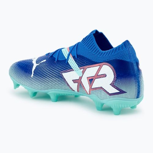 Încălțăminte de fotbal pentru bărbați  PUMA Future 7 Pro FG/AG bluemazing/puma white/electric peppermint