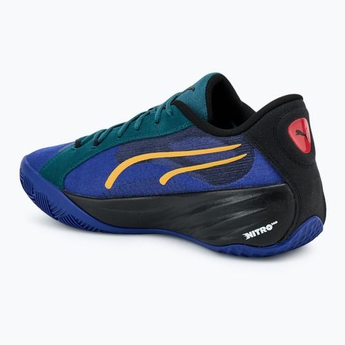 Încălțăminte de bachet pentru bărbați PUMA All-Pro Nitro Crowd Craze lapis lazuli/cold green/puma black