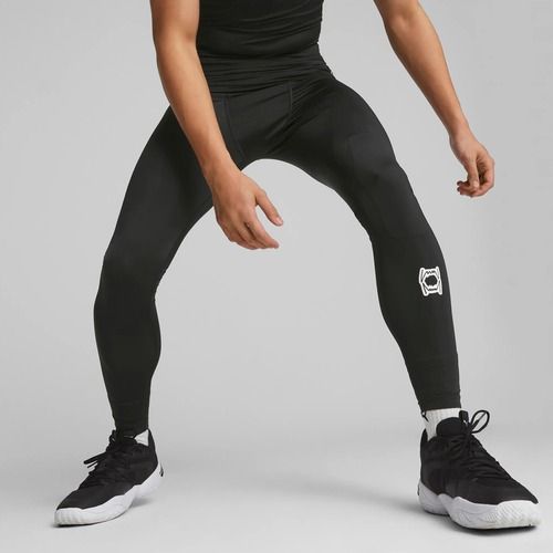 Colanți de bachet pentru bărbați PUMA Hoops Team Full Baselayer puma black