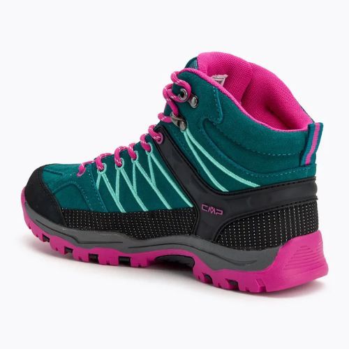Încălțăminte de trekking pentru junior CMP Rigel Mid lake / pink fluo