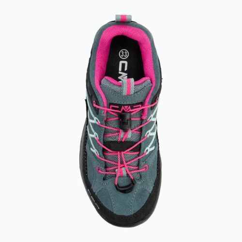 Încălțăminte de trekking pentru copii CMP Rigel Low Wp mineral green / purple fluo