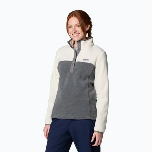 Bluză pentru femei Columbia Benton Springs 1/2 Snap city grey heather / chelk