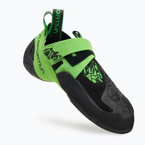 La Sportiva Skwama Vegan negru / verde flash pantof de alpinism pentru bărbați