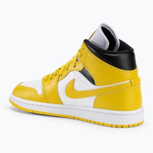 Încălțăminte pentru femei Nike Air Jordan 1 Mid white/black/vivid sulfur