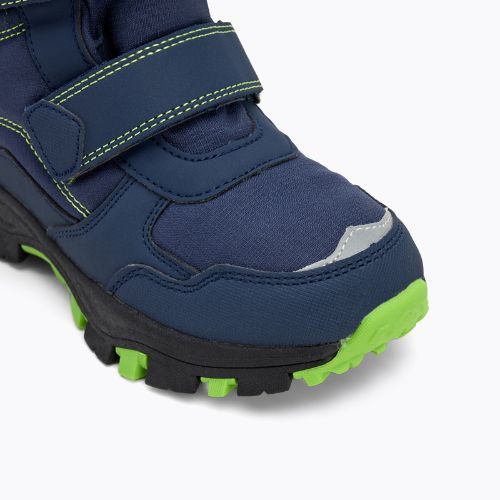 Ghete de zăpadă pentru copii KADVA Snowey Mid WaterProof bleumarin/verde