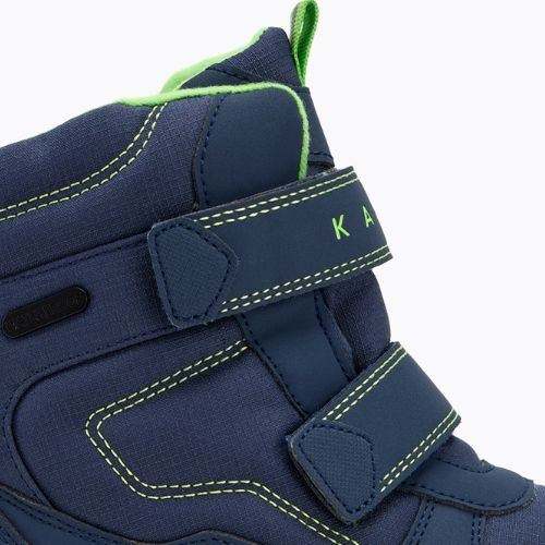 Cizme de zăpadă pentru copii KADVA Snowey Mid WaterProof bleumarin/verde