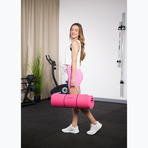 Covoraș de fitness TREXO TXO-B4Z002-PK 10 mm roz