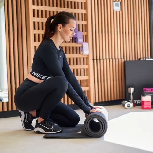 Covoraș de fitness TREXO TXO-B4Z002-CH 10 mm grafit