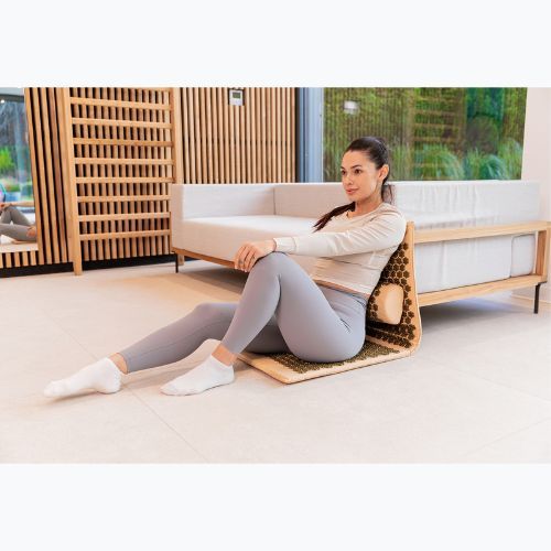 Saltea de presopunctură XTREXO duża z poduszką TXO-B4Z005-BZ maro