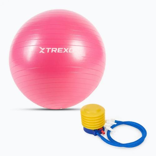 Minge de gimnastică TREXO TXO-B4Z007-PK 55 cm roz