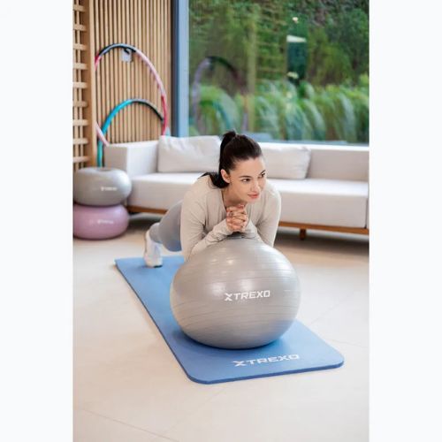 Minge de gimnastică XTREXO TXO-B4Z007-GY 55 cm gri