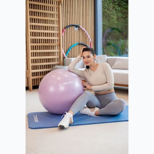 Minge de gimnastică XTREXO TXO-B4Z008-VT 65 cm violet