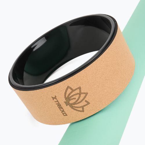 Cerc de yoga XTREXO din plută TXO-B4Z023-NC natural