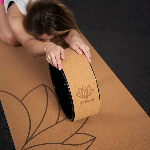 Cerc de yoga XTREXO din plută TXO-B4Z023-NC natural