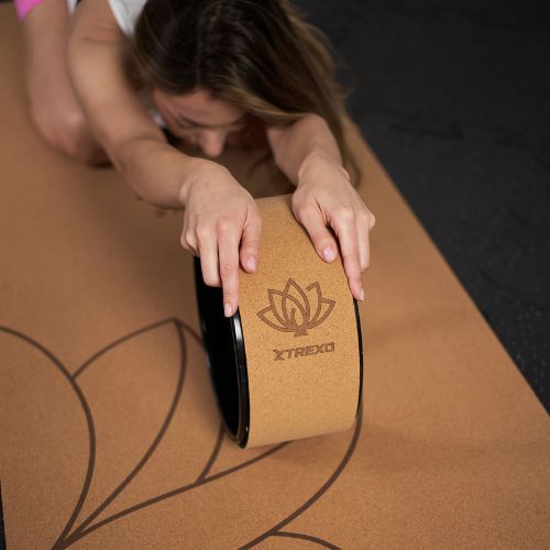 Cerc de yogaXTREXO korkowa TXO-B4Z024-NC natural