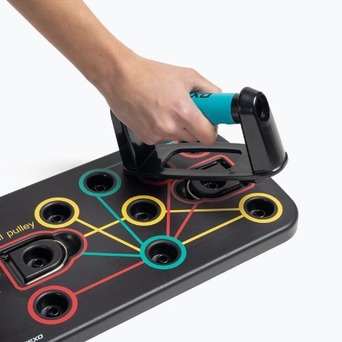 Platformă multifuncțională cu mânere și extensorXTREXO pliabilă TXO-B4Z045-BK negru