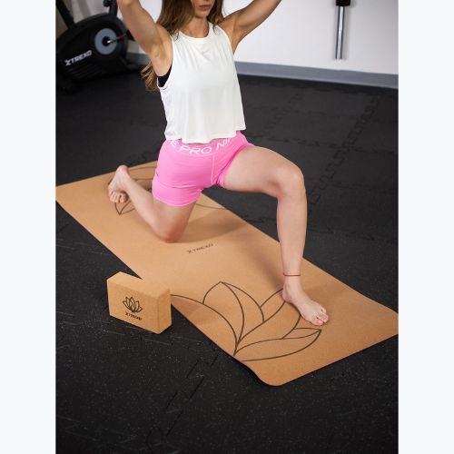 Covoraș de yoga TREXO korkowa TXO-B4Z083-NC 6 mm natural