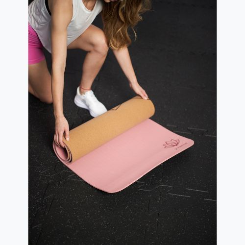 Covoraș de yoga TREXO korkowa TXO-B4Z083-NC 6 mm natural