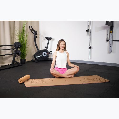 Covoraș de yoga XTREXO korkowa TXO-B4Z083-NC 6 mm natural