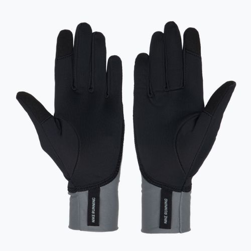 Mănuși de alergare pentru femei Nike Pacer Midweight RG black/smoke grey/silver