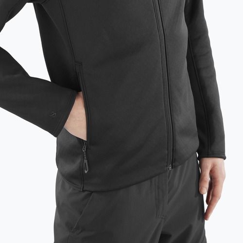 Bluză de trekking pentru bărbați Salomon Essential Midwarm Hd deep black