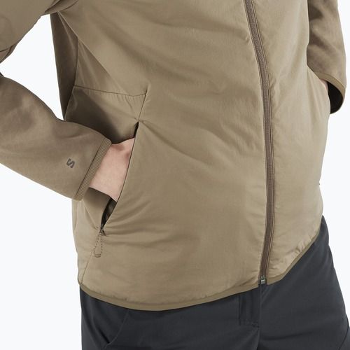 Bluză de trekking pentru bărbați Salomon Outline Hyb Warm Hd shitake