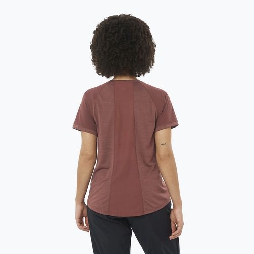Tricou de trekking pentru femei Salomon Outline rum raisin