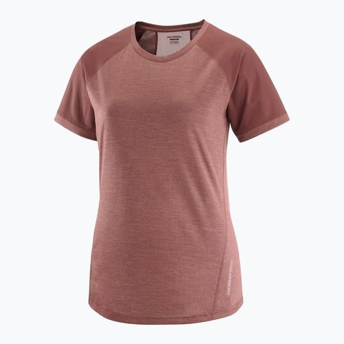 Tricou de trekking pentru femei Salomon Outline rum raisin