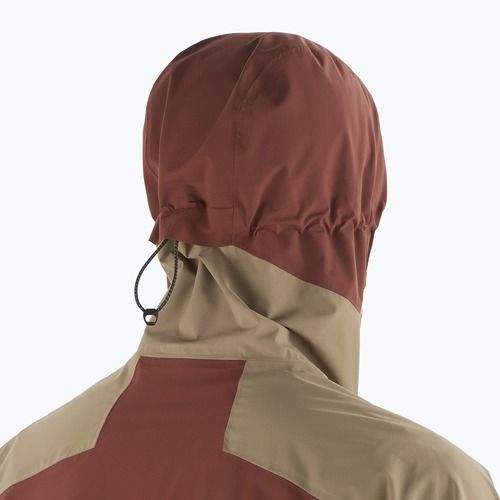 Jachetă de ploaie pentru bărbați Salomon Outerpath Pro rum raisin/shitake